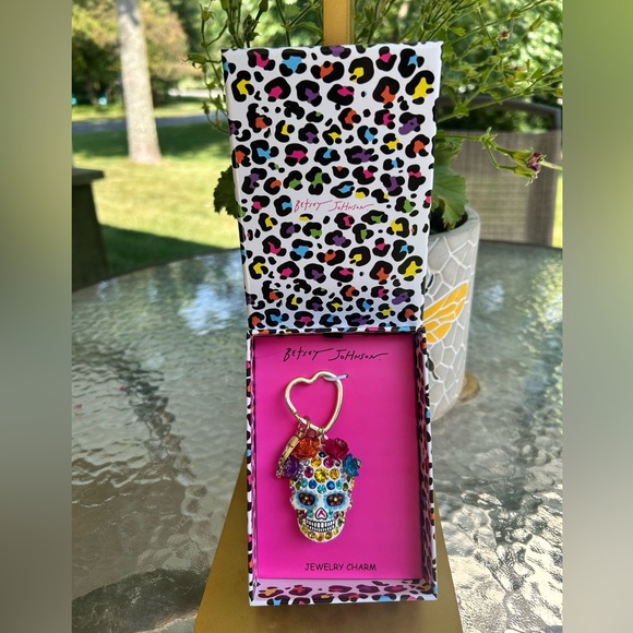 Betsey Johnson Other - NWT-Betsey Johnson Multicolor Rhinestone Skull Keychain